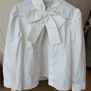 Dolce & Gabbana White Kids Blouse with Bow